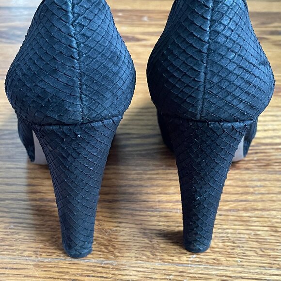 Sergio Rossi Black Snakeskin-look Pumps, EU 40 - Picture 10 of 16